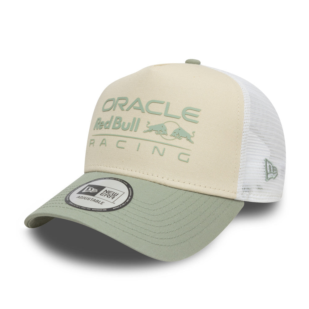 Oracle Red Bull Racing Hat - Formula 1 Seasonal 2-Tone Evergreen 9Forty A-Frame Trucker Snapback Cap - New Era